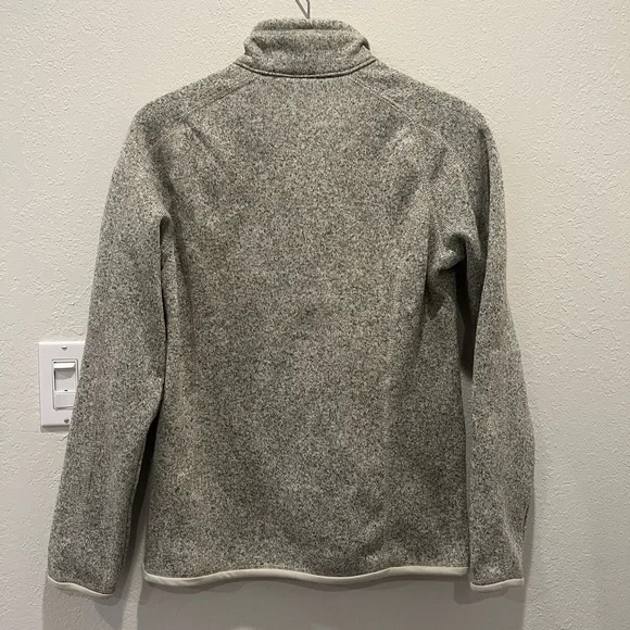 PATAGONIA Better Sweater 1/4 Zip Fleece Pullover NWT in Birch White Medium - Picture 5 of 9